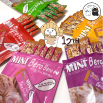 더캣츠 미니베로베로 5px12개입 고양이간식츄르, 연어