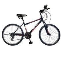 [지멘스자전거] 녹슬지 않는 알루미늄 재질 MTB 하이브리드 출퇴용 자전거 학생용 자전거 하이브리드 자전거 26인치 자전거 모음, 미조립박스, 02.맥시26인치_블랙/레드