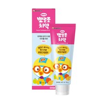 뉴뽀로로 어린이 저불소 치약 메론 파인애플 혼합과일 90g, 혼합과일향, 혼합과일향