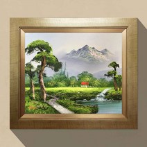 번영의 소나무그림 돈들어오는그림 풍수지리액자 10호