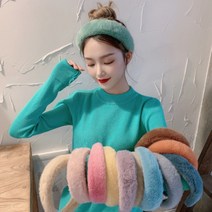 토끼털 와이드 헤어밴드 HB20PO0217