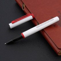 깃털 펜촉 만년필 블랙 유행 링 레드 펜 클립, [01] WHITE, 한개옵션1