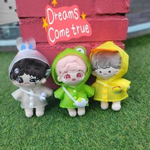 지오몽 우비 레인코트 20cm 15cm 10cm 인형옷 무속성 솜 의상 아이돌 인형 옷, 화이트 토끼