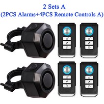 WSDCAM USB 충전식 자전거 경보 도난 방지 보안 무선 원격 제어 바이크 오토바이 경고 벨 경보용 바퀴, [08] G, 8G
