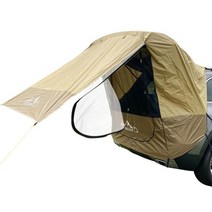 카라반어닝텐트 스크린하우스 어닝텐트 텐트트레일러 메쉬쉘터 모기장쉘터 방수 캠핑 suv 자동차 트렁크 수면 침대 야외 여행 바베큐 자동 운전 자동 꼬리 후방 확장 천막, 브라운 tpu3doors, 협력사