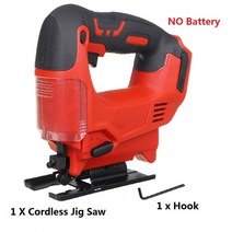 슬라이딩 각도절단기 drillpro 2900rpm 65mm 무선 직소 전기 지그 톱 휴대용 miter saw 목공 전동 공구 makita 18v 배터리 호환, 협력사, 배터리 없음, 1개