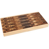 에코바이런 캄포나무 엔드그레인 도마 티크 월넛 편백 메이플 우드 통원목 플레이팅 손잡이 항균 나무도마 서빙 칼도마