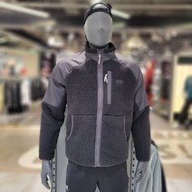 [언더아머] NC강남점 부드러운 셰르파 원단에 정말 가벼운 자켓 남성 UA 레거시 셰르파 풀 집 블랙 1373655-[001]