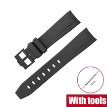 다이빙 고무 벨트20mm 고무 실리콘 밴드 커브 엔드 다이빙 방수 팔찌 액세서리 오메가 세이코 데이토나 시, 13 Black02_02 21mm