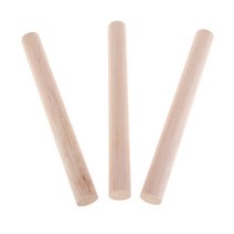 GHSHOP 천연 도색되지 않은 빈 발사 나무 스틱 DIY 모델 만들기 목공예 취미 수제 장난감 액세서리 라운드