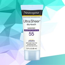 뉴트로지나 울트라 쉬어 드라이 터치 선스크린 선크림 방수선크림 물놀이선크림 SPF55 88ml 1개 Neutrogena Ultra Sheer Suncream 88ml 1Pack, 선크림 88ml