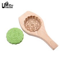 다식판 원목 다식틀 떡도장 명절떡 약과 떡틀 떡문양틀 월병 금형 중국 쿠키 비스킷 금형 베이킹 빵집 홈 주방 식당 바 생과자 나무 수동 도구 월병 디저트, 삶