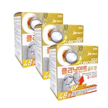 jw 생활건강 클리닉덴트 골드정 틀니세정제 세균제거, 3개
