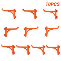 공구 캐비넷 다용도10pcs 플라스틱 벽 마운트 교수형 보드 하드웨어 도구 교수형 구멍 플레이트 후크 부품