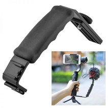 DJI Osmo 액션 3 Zhiyun 부드러운 Q/3 안정제 Feiyu 짐벌 Boya By-MM1 비디오 라이트 스탠드 부품에 대 한 2 핫슈 스탠드와 L 마이크, Black