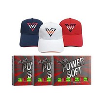 Volvik 골프공 볼빅 파워 소프트 폭발볼 스피드 3 다스 묶음 세트, 3 Dozen + 3 Golf Hat, Green