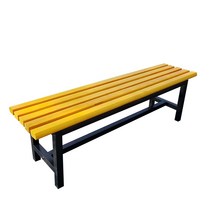 나무 벤치 목욕탕 평상 사우나 의자 대기실 수영장, 5~6인용 신월너트색 1.8미터