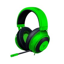 레트로 쉬크Razer Kraken Pro V2 게임용 헤드셋 유선 헤드폰 마이크 Xbox One PS4 게이머 이어폰용 7.1 서, 02 Green