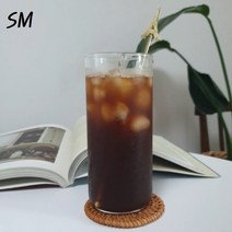 SM 홈카페 내열유리 일자 카페 유리컵 430mlX6P세트 (C-01) 버츄오 하이볼