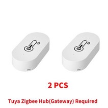 자기온습도기록계 온습도 기록용지 기록지 Tuya Zigbee 스마트 온도 습도 센서 실내 습도계 컨트롤러 모니터링 스피커와 작동 알렉사 구글 홈 318EA 9, 01 2 PCS, 01 2 PCS