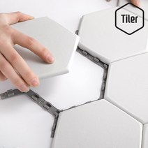 육각형 조립식 베란다 테라스 인테리어 틈없는 타일 데크 조립 마루 벽타일 오울루, 연그레이