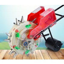 자동파종기 콩심기 마늘파종기 고추심기 씨앗심는기계, 조절 가능 12구 13.5 cm + 바퀴