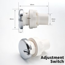 마이크로 스위치 터치 호환 n 푸시 욕조 공기 시작조정 버튼 마사지 스파 폐기물 쓰레기 처리 월풀 공압, 07 WS-006-TJ-KG-F