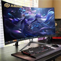 게임용모니터 32인치 커브드 디스플레이 모니터, 27인치 커브드 블랙 OVG+HDM 165HZ