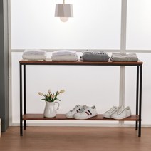 기타 바보사랑[아름이와다움이]클로이 멀바우원목 스틸2단 다용도선반 1200[무료배송], 높이740