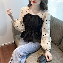 가을 블라우스 상의 날씬해 보이고 센스 만점 긴팔녀