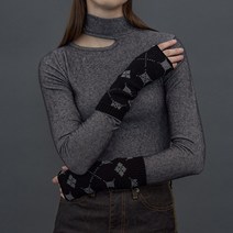 어널로이드 아가일 핸드워머 블랙