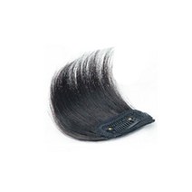 마녀플랜트 여성 똑딱핀 부분 가발 정수리뽕 옆머리 볼륨 가발, 블랙10cm