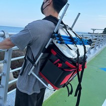 씨타임 초경량 알루미늄 접이식 등짐지게 등지게 백팩 낚시 캠핑 지게, 소형, 1개
