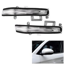 자동차 LED전구 방향지시등 표시등 자동차 백미러 표시 등 방향 깜빡이 현대 투싼 2015 에 적합, 한개옵션1, 02 right