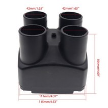 캠핑카제작부품 악세사리 42607590mm 자동차 공기 배출구 벤트 커버 공기 디젤 주차 히터 부품 트럭 버스 캐러밴 용 webasto 히터 2kw5kw, 2kw 이중 구멍 42mm