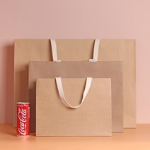 내추럴 크라프트 브라운 쇼핑백5매(소 중 대), 대(55x40x15.5)