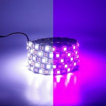기타 ㅁ길이를 원하는대로ㅁ12V용 2컬러 플렉시블 LED바 화이트-핑크LED - (6cm당 가격), 검띠PCB (기본연결 발송), 검띠PCB (기본연결 발송)