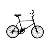 브레이크없는 자전거 미니벨로 묘기 MTB 20인치 작은, 비앙키 나이프 올 블랙