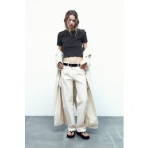 독일 자라 ZARA 반팔 티셔츠 - 차콜그레이