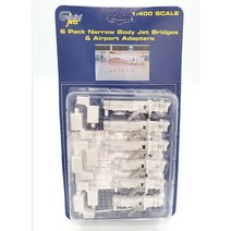 비행기모형 공항모형 탑승연결브릿지 Narrowbody Airbridges (6 single bridges) [제미니젯400]