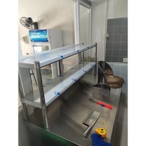 업소용 작업대 주방 선반 작업다이 테이블 스테인레스 조리대 보조대 싱크선반 800 1000 1200 1500 1800, 길이 100 너비 30 높이 35 단층