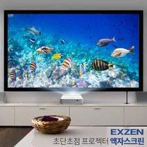 엑스젠 액자스크린 액자형스크린 초단초점 단초점 100인치 와이드(FS100W)