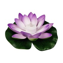 연등 소원등 부처님오신날 불교 초파일 연화등 LED 전자 램프 숨겨진 스위치 로터스 모양 풀 라이트방수습, 03 파란
