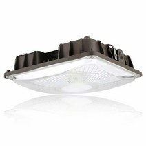 Konlite 40W LED 캐노피 영역 조명 - 175W 동일 - 5450루멘 - 5000K - 다크 브론즈 - 120-277V - UL 주유소 간이 차고 상점 지하통, 1-Pack_40W