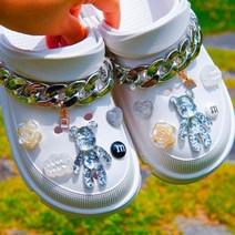 미오미로 반짝 곰돌이 신발 악세사리 세트