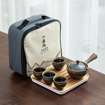찻잔 세트 선물 휴대용 다기 고급 추천 여행용 다도 전통휴대용 절묘한 돌 그라인딩 모양 Teaset 수제 찻주전자 컵 중국 쿵푸 차 컵 독특한 224, 03
