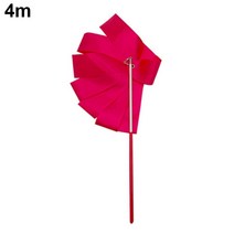리듬체조리본 2m/4m 다채로운 Rythmic 체조 리본 댄스 스 트리머 스틱 발레로드 아트 리듬 훈련 Twirling Gymnastic Y5m2, 4m red, China