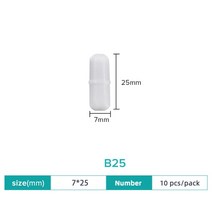 믹서기부품 JOANLAB-마그네틱 교반기 바 크기 15mm PTFE 믹서 막대 10 개 실험실 용품, 04 25mm 10 pcs