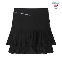 [정품] 마스터바니 [23S/S ] 봄신상 여성 로고 라인 플리츠 큐롯 스커트 (421C1PC360 BK)