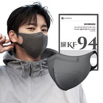 시노펙스 앱솔루트MB 새부리형 보건용 마스크 소형 KF94, 1개입, 50매, 다크그레이